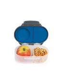 b.box Silicone Food Storage Container with Two Sealed Compartments - Reusable Snack Box for Kids (Blue Slate) - Buy Online on SooperMarket.com