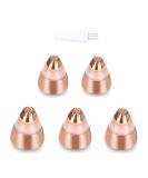 Greendhat Rose Gold Replacement Heads for Flawless Eyebrow Hair Remover - 5Pcs, Painless Trimmer Blades for Perfect Touch, Smooth Finish - As Seen On TV, 18K Gold-Plated - Buy Online on SooperMarket.com