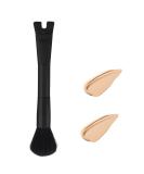 Nose Makeup Brush - U-Shaped Double Ended Contour Brush for Precise Blush & Highlight | 2-in-1 Puffy Makeup Tool for Beginners & Professionals | All Black - Buy Online on SooperMarket.com