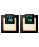 Maybelline Fit Me Matte & Poreless Powder 115 Ivory - 9g (Pack of 2) | International Shipping Available - Buy Online on SooperMarket.com