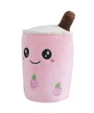 Anboor Bubble Tea Plush Pillow - Strawberry 25cm | Cute and Soft Stuffed Animal Toy for Kids | Perfect Gift for Baby and Children - Buy Online on SooperMarket.com