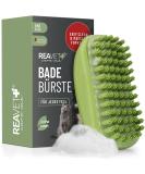 Reavet bathing brush rubber cover for dogs cats short hair and long hair with a massage effect - removes loose top hair dust & dirt i bathing bars to massage dog shampoo - Buy Online on SooperMarket.com