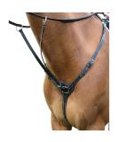 Shires Salisbury 3 Point Breastplate-Black/Silver Pony - Buy Online on SooperMarket.com