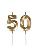 Bailym 50th Birthday Candles,Gold Number 50 Cake Topper for Birthday Decorations Party Decoration - Buy Online on SooperMarket.com