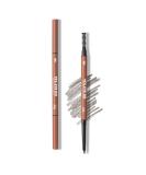 Smudgeproof Gray Eyebrow Pencil for Older Women | Waterproof Dual-ended Makeup Pen with Brush Spoolie for Precise Definition | Longlasting Automatic Eye Brow Makeup - Buy Online on SooperMarket.com