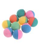AXSWER 10 Pcs Cat Balls Soft Foam Elastic Latex Chew Ball Toy for Puppy Kitten Dogs Colorful Pet Toy - Buy Online on SooperMarket.com