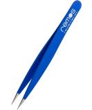 REMOS Splinter Tweezers - Stainless Steel INOX Rustproof 9.5 cm Fine Tip Dark Blue - Perfect for Precision Care - Buy Online on SooperMarket.com