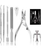 Toenail Clippers Set 7Pcs Staineless Steel Ingrown Toenail Tool Kit Professional Toe Nail Nippers Set for Ingrown & Thick Nail Surgery Grade Manicure Pedicure Tool By OosoFitt Silver - Buy Online on SooperMarket.com