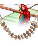 Zerodis Wooden Ladder for Birds | Parrot Climbing Bridge & Pet Toys | Durable Hammock & Toy for Birds - Buy Online on SooperMarket.com