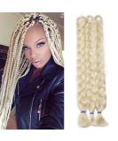 Tess 41 Jumbo Braids Extensions - Synthetic Crochet Hair 3PCs 165g - Light Blonde #613 - 100cm Braiding Hair - Buy Online on SooperMarket.com