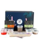 MBTK - 4 (Boba Bar London | Burst of Flavours Milk Bubble Tea Kit | 4 Milk Tea Flavours | 4 Boba & Jelly Toppings | Tapioca Pearls | 4 Bamboo Straws | 4 Tea Bags | 2 Recipe Cards ) - Buy Online on SooperMarket.com