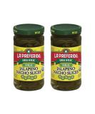La Preferida Organic Jalapeno Nacho Slices - Mild 11.5 oz (Pack of 2) | Organic Mild Jalapeno Slices - 11.5 Ounce (2 Pack) - Buy Online on SooperMarket.com