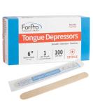 ForPro Professional Collection Senior Tongue Depressors, Large Wax Applicator Sticks, 6" Senior Sized, Sterile, Individually-Wrapped, 100-Count" X-Large (Pack of 1) - Buy Online on SooperMarket.com