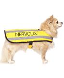 NERVOUS (Give Me Space) Yellow Colour Coded S M L Reflective Waterproof Fleece Lined Warm Dog Coats PREVENTS Accidents By Warning Others Of Your Dog In Advance (S) Small Coat - Buy Online on SooperMarket.com