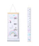 Heyu-Lotus Kids Height Chart 200X20CM | Unicorn 2 | Wall Hanging Growth Chart for Boys and Girls | Removable Canvas and Wood Measuring Ruler | Children Bedroom Decoration - Buy Online on SooperMarket.com