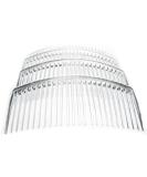 4 Pack of Clear Large 9cm Plain French Side Hair Combs Slides Grips Clips Hair Accessories for Women Girls by Glitz4Girlz - Buy Online on SooperMarket.com
