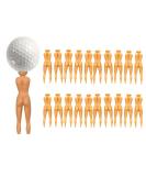 Nude Woman Plastic Golf Tees (Pack of 20) - Sexy Lady Tees for Fun Golf Training - Buy Online on SooperMarket.com