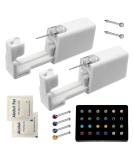 SLVIEKAE Nose Pierce Kit: Disposable Nose Piercing Gun with 24 Multicolor Studs - Buy Online on SooperMarket.com