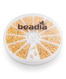 BEADIA Gold Plated 4mmx8mm Screw Eye Pins for Jewelry Making - 600pcs - Buy Online on SooperMarket.com