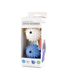 Kikkerland Puffer Fish Laundry Buddies - Eco-Friendly Reusable Dryer Balls (Set of 2) - Non-Toxic PVC Cute Blue & White Design for Laundry Care - Buy Online on SooperMarket.com