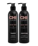 Chi Luxury Black Seed Oil Shampoo & Conditioner 25oz Duo - Nourishing Hair Care Set - Buy Online on SooperMarket.com