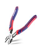 WORKPRO Diagonal Cutting Pliers with Wire Stripper 200mm Heavy Duty Cr-V Wire Cutters Multi-Function High Leverage Side Cutters Industrial Pliers - Buy Online on SooperMarket.com