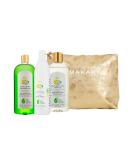 MAKARI Bebe 3 Piece Shower Gift Set | Hypoallergenic Baby Care - Foaming Gel Cleansing Milk & Nourishing Oil - Buy Online on SooperMarket.com
