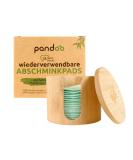 Pandoo reusable and washable cotton pads made of organic cotton |Reusable cosmetic pads make -up remover pads |Environmental -friendly slowdown pads |18 pieces including washing bags and bamboo box - Buy Online on SooperMarket.com