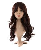 MapofBeauty Long Wavy Dark Brown Synthetic Hair Wig for Women - Party Full Wig - Buy Online on SooperMarket.com