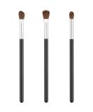 Urbanstrive Professional Eyeshadow Brush Set - 3pcs Soft Synthetic Blending Kit for Eyes - Long Lasting, Flawless Makeup Application - Silver - Buy Online on SooperMarket.com
