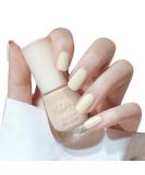 TBeautfave Creamy White Nail Varnish Quick Dry & Long Lasting Nail Varnish Pastel Nail Polish Non-Toxic Water Based Formula Natural Nail Polish for DIY Nail Art No Need Cure CreamyWhite - Buy Online on SooperMarket.com