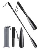 Mishell Shoe Horn Long Handle, Telescopic 16"-38", Sturdy Aluminium Alloy, Shoe Horn Long Handle For Seniors Men Women Kids, Shoehorn Long-handled for Boots, Long Shoe Horn For Men - Buy Online on SooperMarket.com