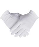 100% Cotton Gloves - 6 Pairs White Moisturizing Gloves for Women | Eczema Relief & SPA Use - Ideal for Jewelry Inspection & Archival Work - One Size Fits All - Buy Online on SooperMarket.com
