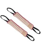 Opopark 2 Pieces Dog Bite Tug Toy Durable Pull Toy with 2 Strong Handles for Medium to Large Dogs Ideal for Tug of War Fetch Puppy Training & Interactive Play - Buy Online on SooperMarket.com