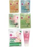 Derma V10 Foot Pack Mask (6 Pack) Deep Moisturising (Complete Foot Care Bundle) - Buy Online on SooperMarket.com