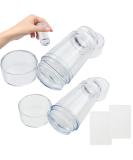 2 PCS Nail Stamp Double Sided Nail Art Jelly Stamper French Manicure Kit Silicone Nail Stamper French Tip with Scraper for Nails Manicure Tools - Buy Online on SooperMarket.com