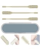 LIEUDAGE Nose Trimmers - Compact Waterproof Painless Manual Nose Hair Scissors for Men with Dual-Edged Blades & Soft Silicone Bristle Cleaners - International Shipping Available - Buy Online on SooperMarket.com