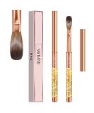 Saviland Size 12 Kolinsky Acrylic Nail Brush - Professional 100% Pure Kolinsky Oval Brush with Golden Handle and Rhinestone Accent - Ideal for Acrylic Application - Nail Art Tool - Buy Online on SooperMarket.com