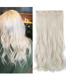 Sego clip in Extensions 60cm long 3/4 full of head hair extension hair parts wavy 1 breath natural for girls platinum blonde 60 cm platinum blonde - Buy Online on SooperMarket.com