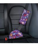 Kids Seatbelt Adjuster & Travel Pillow | Car Safety Belt Cushion & Shoulder Pad | Cartoon Design | Car Seat & Pushchair Protector - Buy Online on SooperMarket.com