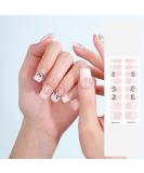 Semi Cured Gel Nail Strips Gel Nail Stickers - 16 Pcs Nail Stickers for Nail Art - Soft Self-Adhesive Gel Nail Wraps Easy Apply & Remove for Salon-Quality Manicure Kit (UV/LED Lamp Required)(BSG-0449) - Buy Online on SooperMarket.com