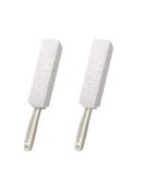 DDLuck 2 Pack Pumice Stone Cleaning Stones with Handle - Toilet Bowl Cleaner Hard Water Ring Remover Rust Grill Cleaner for Kitchen Bathroom & Household - Buy Online on SooperMarket.com