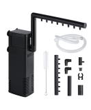 Flintronic 8W Adjustable Aquarium Filter & Pump - 600L/H for 80L Aquariums | Oxygen Pump with Brush - Buy Online on SooperMarket.com