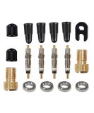 17-Piece Presta Valve Adapter Set | Bicycle Valve Caps & Inserts | International Shipping Available - Buy Online on SooperMarket.com