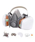 Reusable Respirators Half Facepiece Cover - ANUNU Paint Respirator with Filters Against Dust Organic Vapors Gas Sawdust For Paint Epoxy Resin Welding Chemical Woodworking - Buy Online on SooperMarket.com