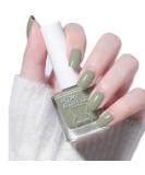 TBeautfave Green Nail Varnish Nude Nail Polish Quick Dry Long Lasting Nail Polish Non-Toxic Breathable Nail Polish No Need Cure Nail Gel Polish Nail Varnish at Home Manicure 28 Mustard Green - Buy Online on SooperMarket.com