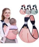 HINATAA Breathable Baby Sling | Adjustable Baby Carrier Wrap | Quick Dry & Thick Shoulder Straps | 0-36 Months (Pink A) - Buy Online on SooperMarket.com