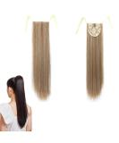 Prinfantasy Ombre Light Brown Mix Ponytail Extension - 22 inch Synthetic Clip-On Hairpiece for Women - Buy Online on SooperMarket.com