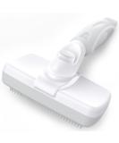 Crala Self Cleaning Slicker Brush- Pet Grooming Shedding Tool for Short & Long Haired Dogs & Cats- Removes Loose Undercoat, Mats & Tangles- White - Buy Online on SooperMarket.com