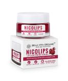 Bella Vita Organic NicoLips Lip Balm Scrub For Lightening & Brightening Dark Lips For Men & Women, 20g - Buy Online on SooperMarket.com